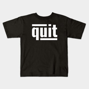 White quit Kids T-Shirt